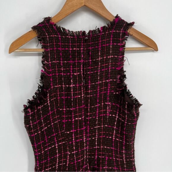 Majorelle Bernadette Tweed Mini dress pink chocolate brown - XS - Picture 8 of 12